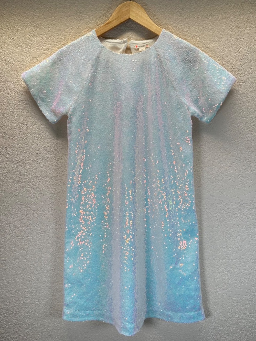 NEW J. Crew Crewcuts Girls Sequin Iridescent Dress Sz. 14 Flower Girl Prom Party